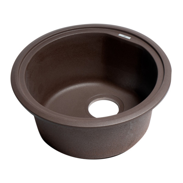 ALFI brand AB1717DI 17" Drop-In Round Granite Composite Kitchen Prep Sink