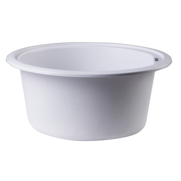 ALFI brand AB1717DI 17" Drop-In Round Granite Composite Kitchen Prep Sink