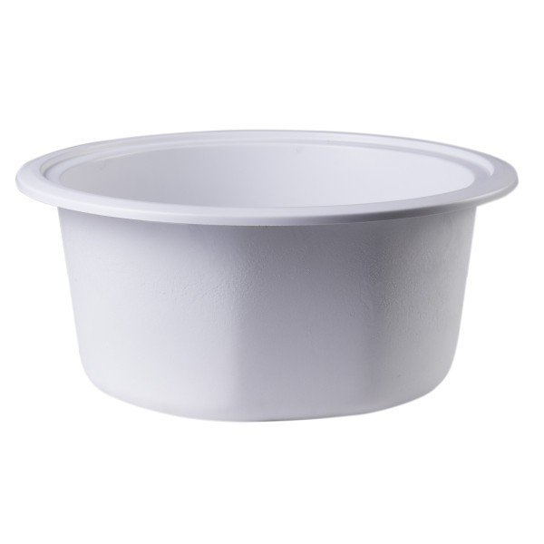 ALFI brand AB1717DI 17" Drop-In Round Granite Composite Kitchen Prep Sink