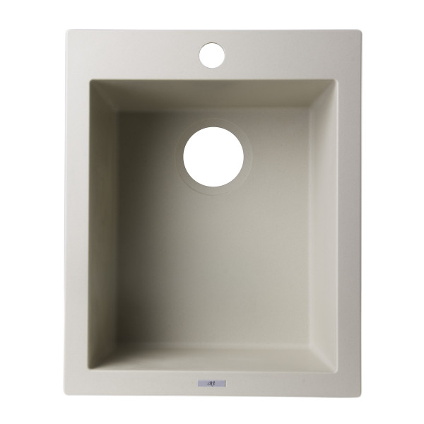 ALFI brand AB1720DI 17" Drop-In Rectangular Granite Kitchen Prep Sink