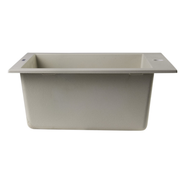 ALFI brand AB1720DI 17" Drop-In Rectangular Granite Kitchen Prep Sink