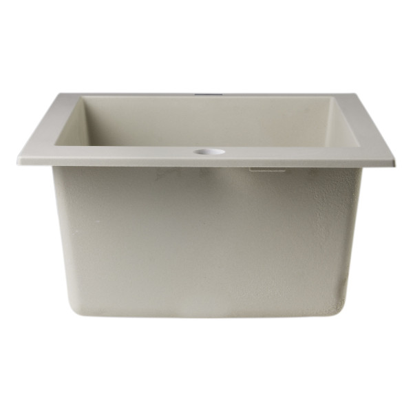 ALFI brand AB1720DI 17" Drop-In Rectangular Granite Kitchen Prep Sink