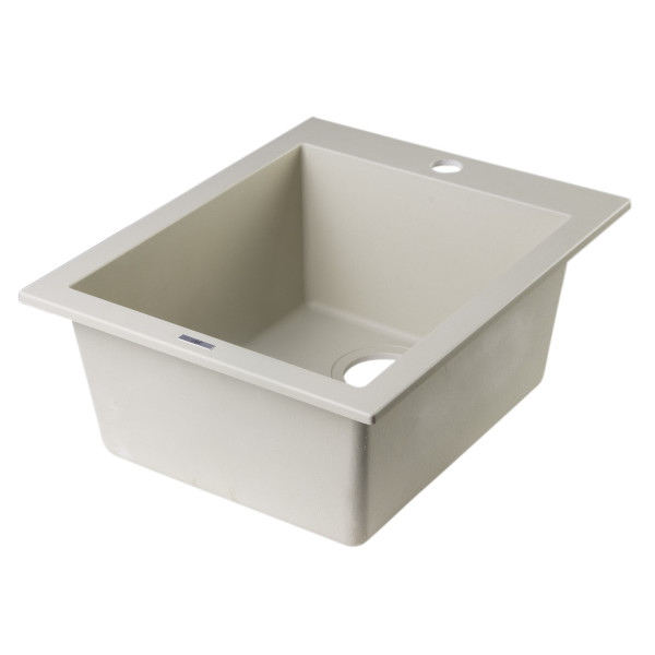 ALFI brand AB1720DI 17" Drop-In Rectangular Granite Kitchen Prep Sink