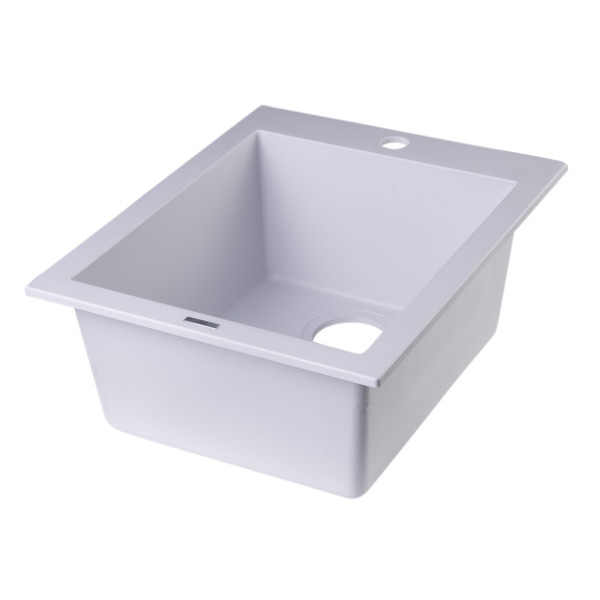 ALFI brand AB1720DI 17" Drop-In Rectangular Granite Kitchen Prep Sink