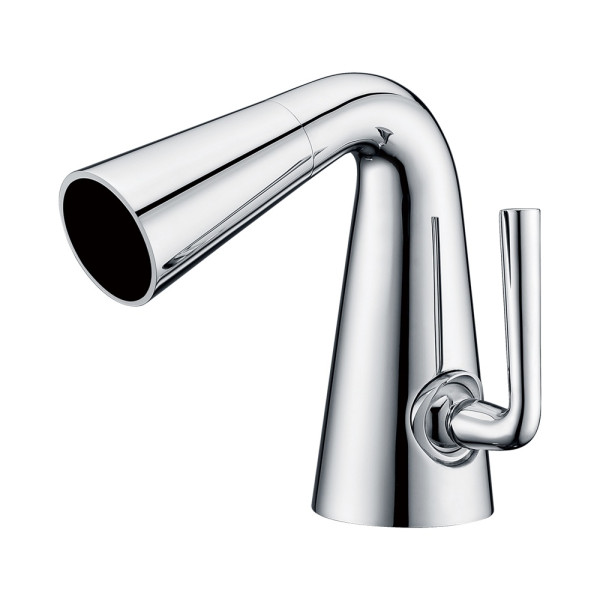 ALFI brand AB1788-BN Brushed Nickel Single Hole Cone Waterfall Bath Faucet