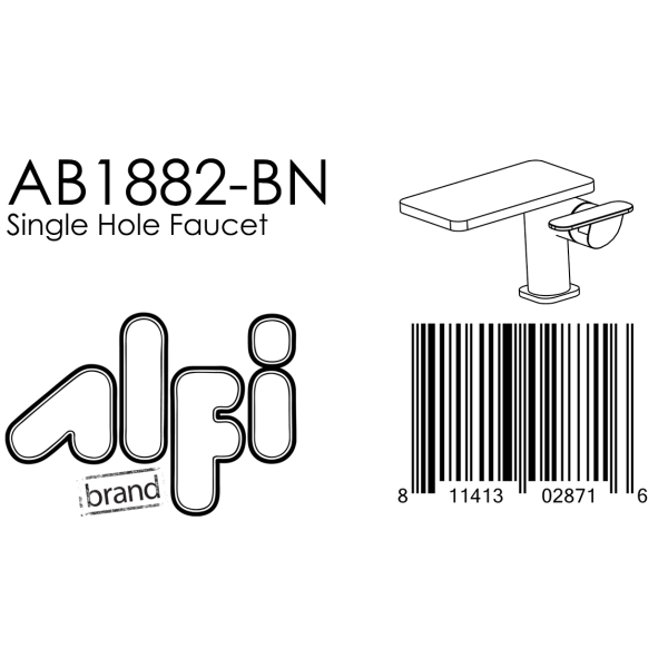 ALFI brand AB1882 Single-Lever Bathroom Faucet