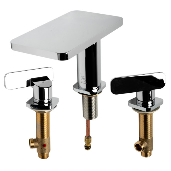 ALFI brand AB1884 Two-Handle 8 Inch Widespread Bathroom Faucet