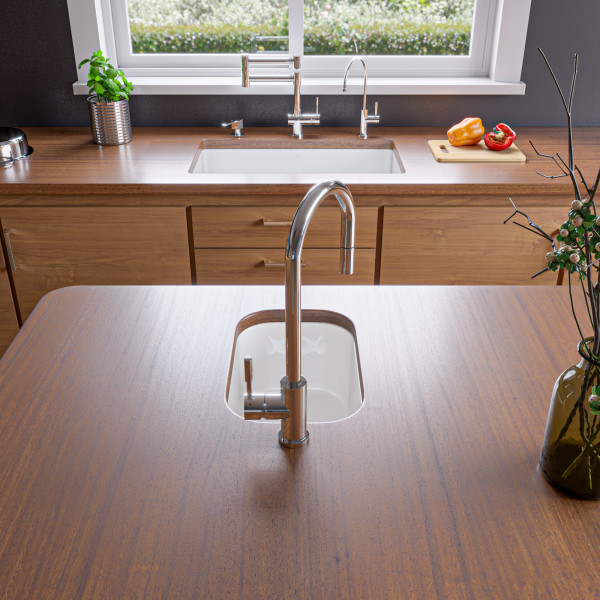 ALFI brand AB2028 Single Hole Pull Down Stainless Steel  Kitchen Faucet