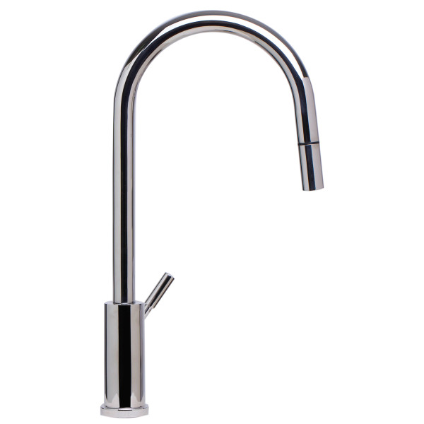 ALFI brand AB2028 Single Hole Pull Down Stainless Steel  Kitchen Faucet
