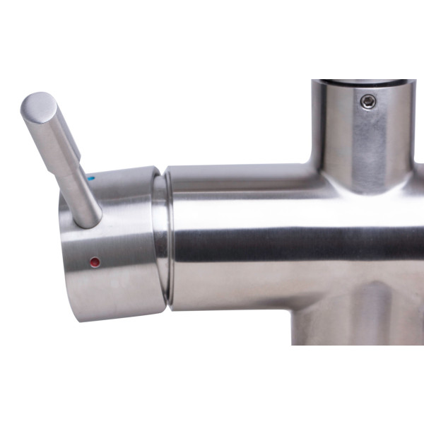 ALFI brand AB2038 Modern Solid Stainless Steel Retractable Kitchen Faucet