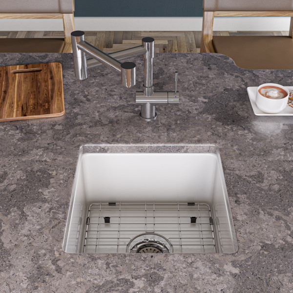 ALFI brand AB2038 Modern Solid Stainless Steel Retractable Kitchen Faucet