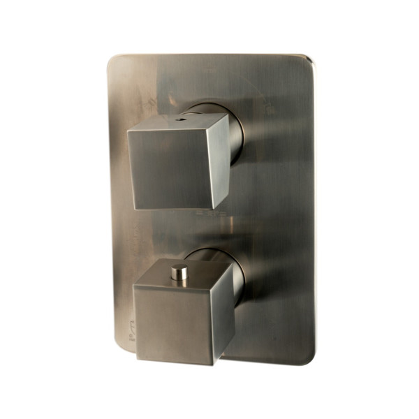 ALFI brand AB2287-BN Brushed Nickel 3 Way Thermostatic Shower Set with Body Sprays