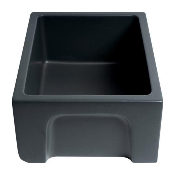 ALFI brand AB2418HS 24" Reversible Smooth/Fluted Single Fireclay Farmsink