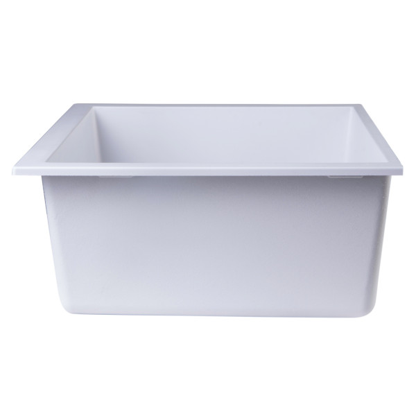 ALFI brand AB2420UM 24" Undermount Single Granite Composite Kitchen Sink