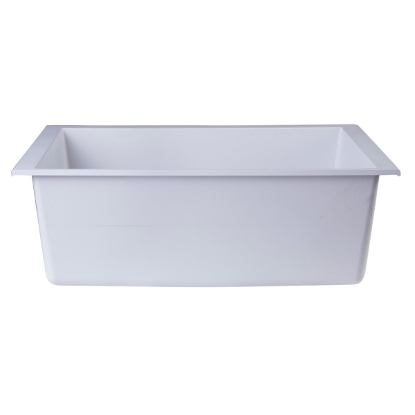 ALFI brand AB2420UM 24" Undermount Single Granite Composite Kitchen Sink