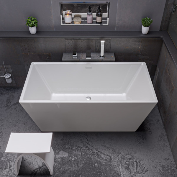 ALFI brand AB2464 Deck Mounted Three Hole Bathroom Tub Filler & Shower Head