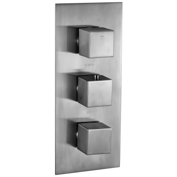 ALFI brand AB2701 Square 2 Way Thermostatic Shower Mixer