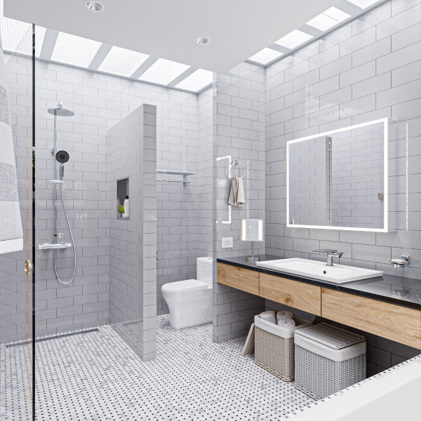 ALFI brand AB2867 Round Style Thermostatic Exposed Shower Set