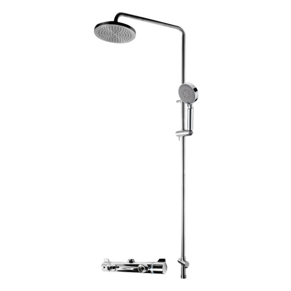 ALFI brand AB2867 Round Style Thermostatic Exposed Shower Set