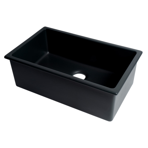 ALFI brand AB3018UD 30" Undermount / Drop In Fireclay Kitchen Sink