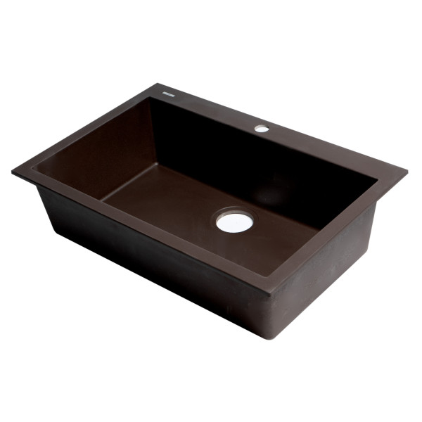 ALFI brand AB3020DI 30" Drop-In Single Bowl Granite Composite Kitchen Sink