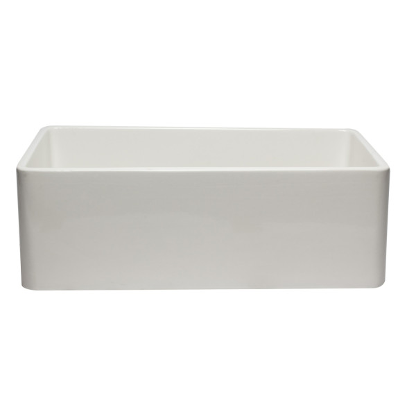 ALFI brand AB3020SB 30 inch Reversible Single Fireclay Farm Kitchen Sink