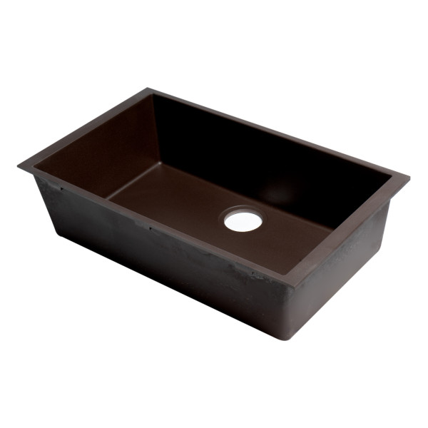 ALFI brand AB3020UM 30" Undermount Single Granite Composite Kitchen Sink
