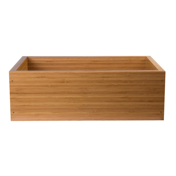 ALFI brand AB3021 30' Single Bowl Bamboo Farmhouse Apron Front Kitchen Sink