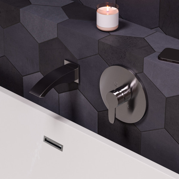 ALFI brand AB3301 Curved Tub Filler Bathroom Spout Polished or Brushed