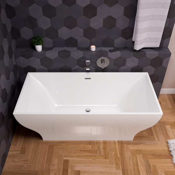 ALFI brand AB3301 Curved Tub Filler Bathroom Spout Polished or Brushed
