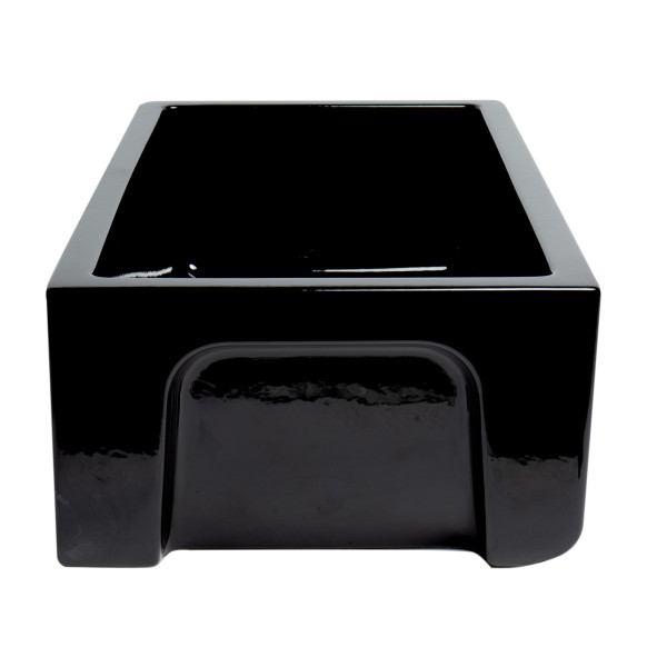 ALFI brand AB3318HS  Reversible Fluted / Smooth Fireclay Farm Sink