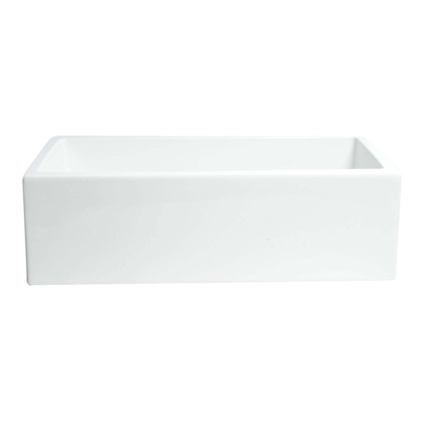 ALFI brand AB3318HS  Reversible Fluted / Smooth Fireclay Farm Sink