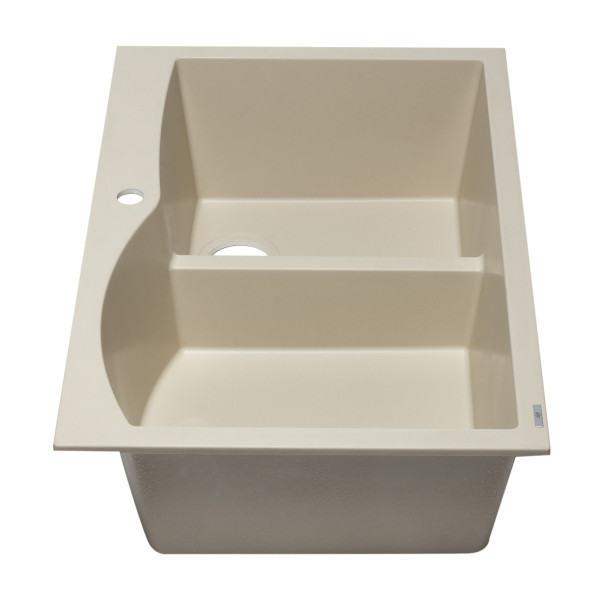ALFI brand AB3320DI 33" Double Bowl Drop In Granite Composite Kitchen Sink