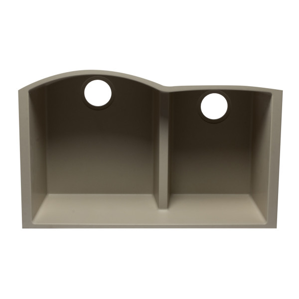 ALFI brand AB3320UM 33" Double Undermount Granite Composite Kitchen Sink