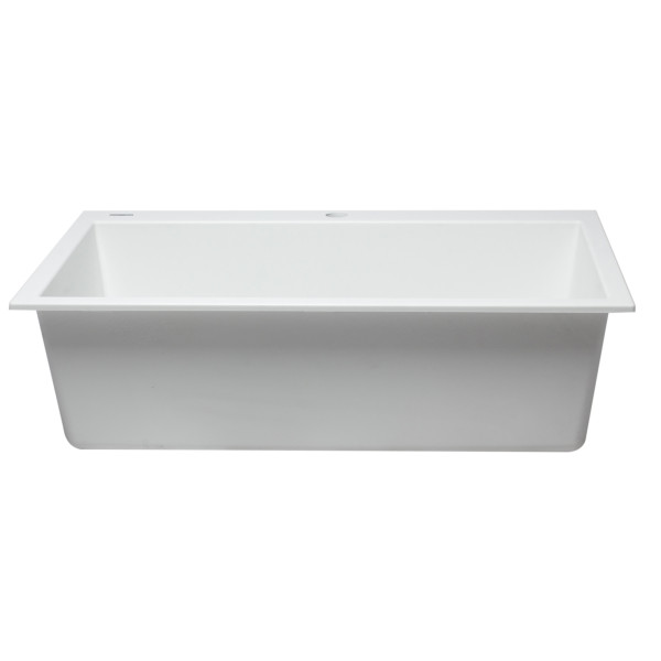 ALFI brand AB3322DI 33" Single Bowl Drop In Granite Composite Kitchen Sink