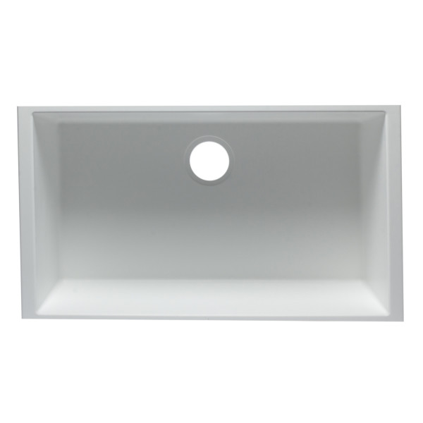ALFI brand AB3322UM 33" Single Undermount Granite Composite Kitchen Sink