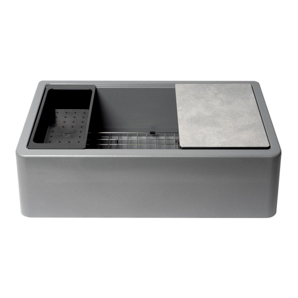 ALFI brand AB33FARM Granite Composite Single Bowl Farm Sink with Accessories