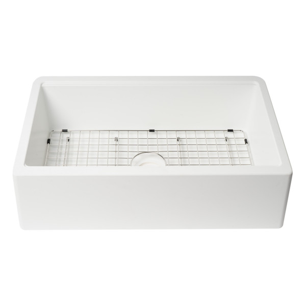 ALFI brand AB33FARM Granite Composite Single Bowl Farm Sink with Accessories