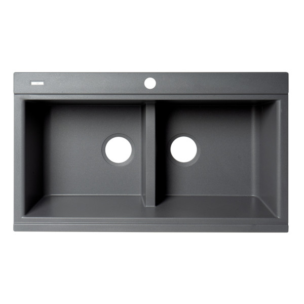 ALFI brand AB3418DBDI Granite Composite Workstation Step Sink with Accessories