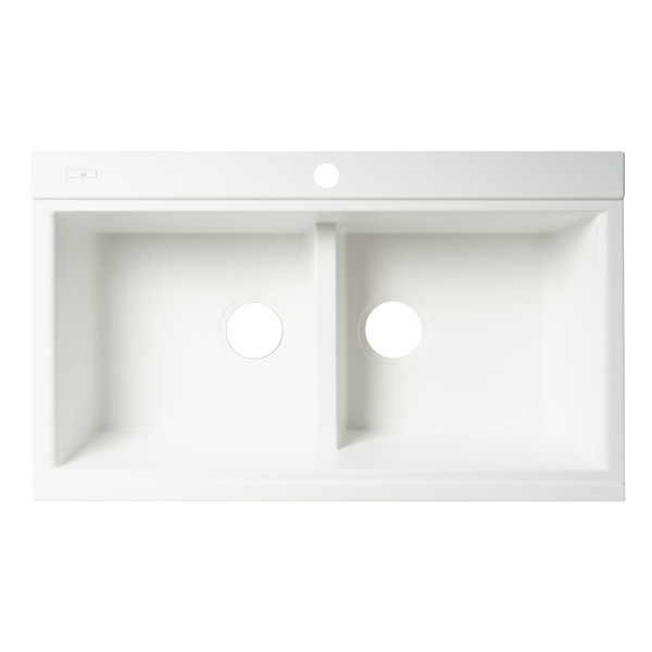 ALFI brand AB3418DBDI Granite Composite Workstation Step Sink with Accessories