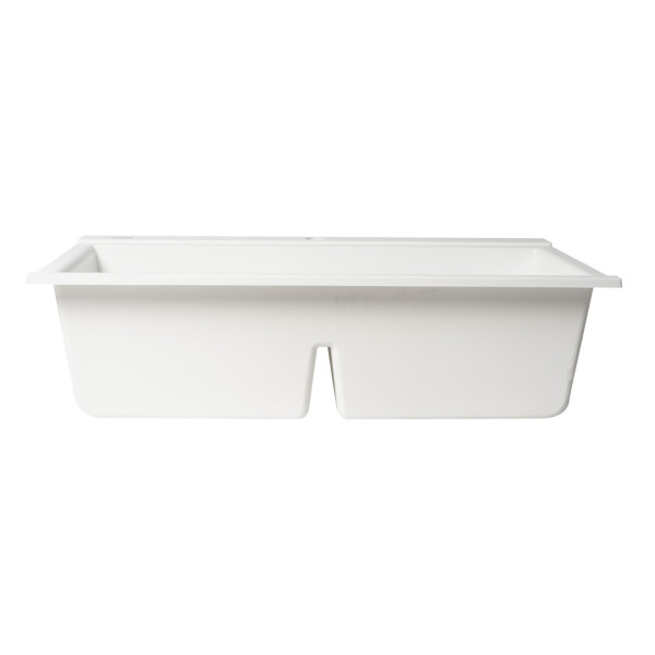 ALFI brand AB3418DBDI Granite Composite Workstation Step Sink with Accessories