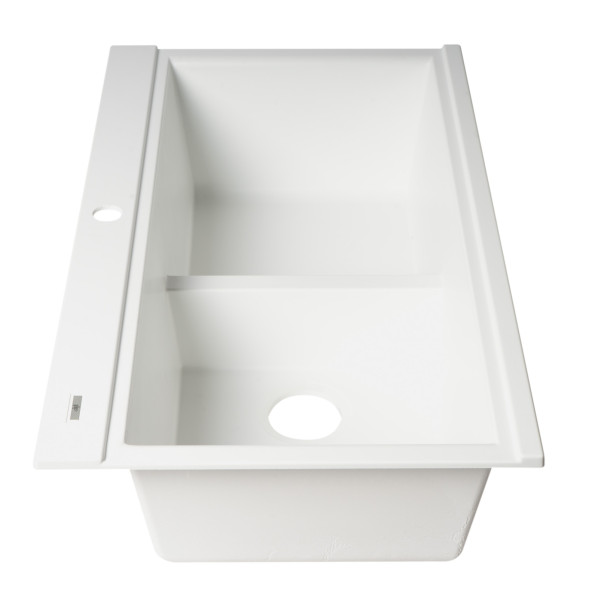 ALFI brand AB3418DBDI Granite Composite Workstation Step Sink with Accessories
