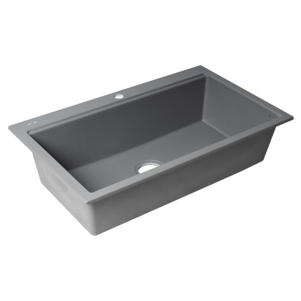 ALFI brand AB3418SBDI Granite Composite Workstation Step Rim Sink w/ Accessories