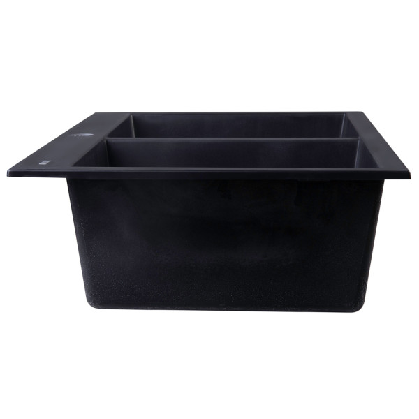 ALFI brand AB3420DI  34" Drop-In Double Bowl Granite Kitchen Sink