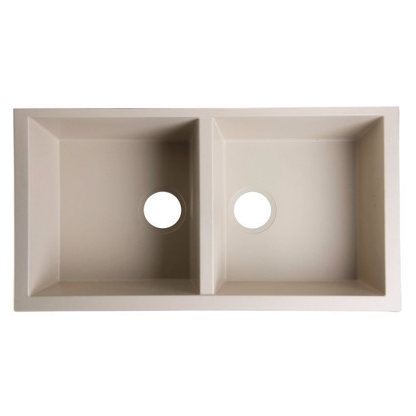 ALFI brand AB3420UM 34" Undermount Double Bowl Granite Kitchen Sink