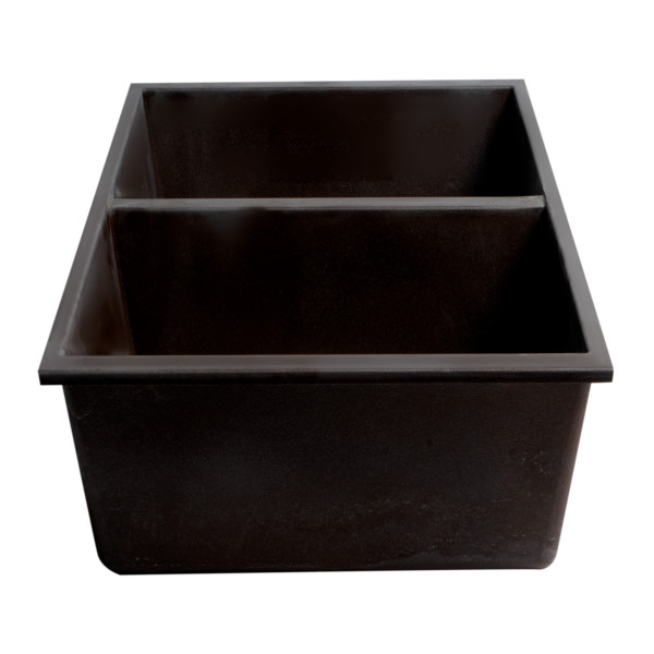 ALFI brand AB3420UM 34" Undermount Double Bowl Granite Kitchen Sink