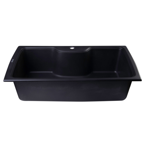 ALFI brand AB3520DI 35" Drop-In Single Bowl Granite Composite Kitchen Sink