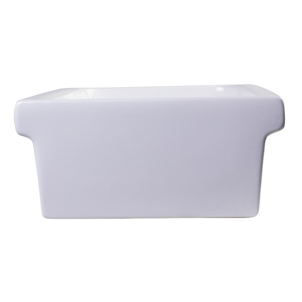 ALFI brand AB36TR 36" White Above Mount Fireclay Bath Trough Sink