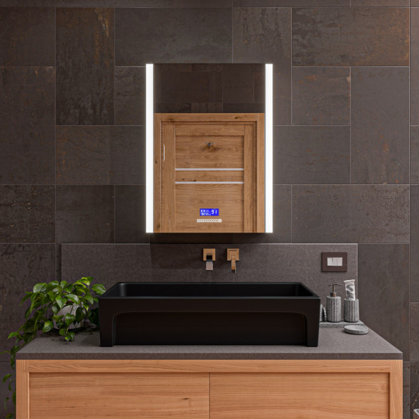 ALFI brand AB36TRBM 36" Black Matte Above Mount Fireclay Bathroom Trough Sink