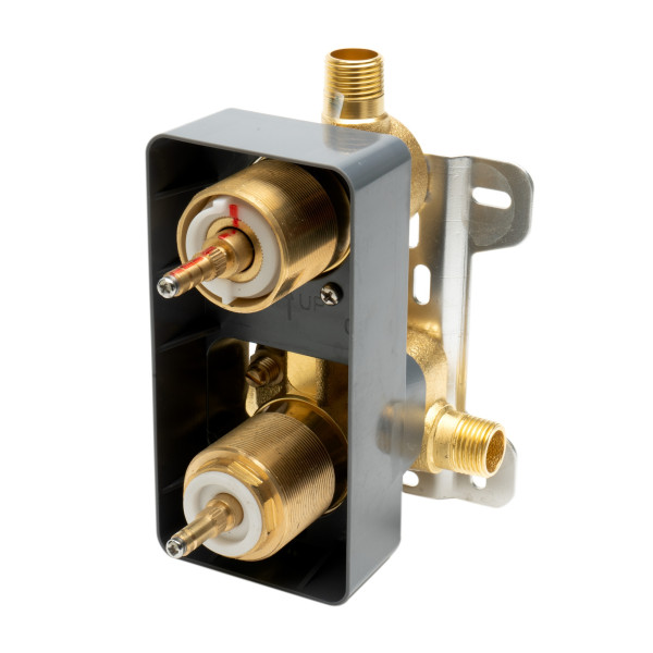 ALFI brand AB3809 Round Knob 1 Way Thermostatic Shower Mixer
